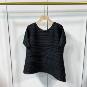K221106 Summer Hot Loose Women's Round Neck Irregular Top Splicing Slant Top：圖片 9