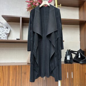 Wholesale tassel skirt jacket set, pleated fashion new style, long sleeved temperament jacket two-piece set, belly covering dress：圖片 7