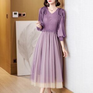 L229102 new loose and versatile artistic sweet shoulder strap mesh dress：圖片 2