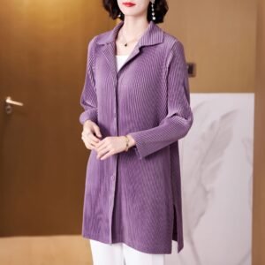 K221140 Jia Ning large toothpick medium long jacket：圖片 4