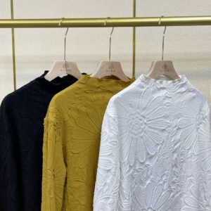 K220915 New Large Loose Fashion Versatile Bottom Shirt Sunflower Top Bottom Shirt：圖片 4
