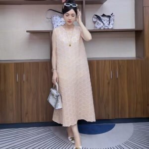 2025 Spring/Summer New Fashionable Tank Top Printed Slimming Style Sleeveless Dress Skirt Looks Thinner and Conceals Belly：圖片 7