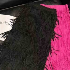 K230316 Jia Ning new loose, medium to long style solid color age reducing tassel half skirt, fresh, sweet, gentle and stylish cake：圖片 7