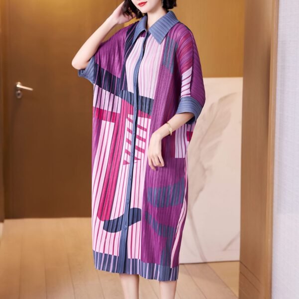 K221145 new style temperament lapel striped skirt temperament commuting elegant women's dress coat cardigan versatile