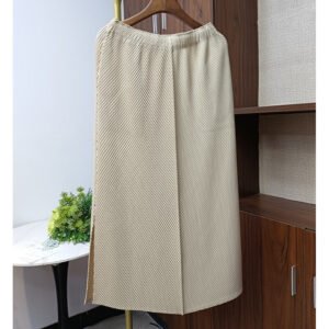 Summer slimming half skirt women's half skirt small fragrant style temperament internet famous high waist fashionable versatile slit mid length：圖片 5