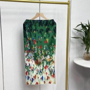 K231231 loose and versatile elastic band fashionable summer mid length small floral skirt：圖片 8