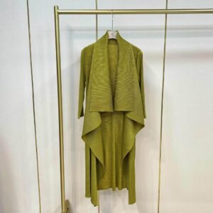K221181 Jia Ning new loose and versatile long windbreaker jacket striped cardigan windbreaker artistic retro style：圖片 7