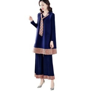 2021 Spring New Wrinkle Leisure Fashion Set for Women, Fat MM, Slim and Stylish Two piece Set K201207：圖片 5