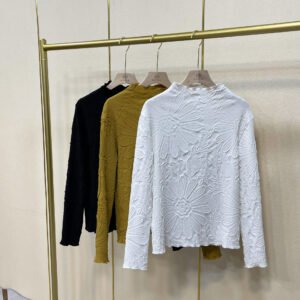 K220915 New Large Loose Fashion Versatile Bottom Shirt Sunflower Top Bottom Shirt
