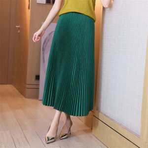 Jialing pleated wind Nanyou high-end women's skirt with high elasticity, high temperature setting, sun pleat, fashionable and casual pleated skirt：圖片 3