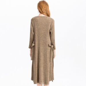 K81102 woolen two-piece set Jianing 2018 winter new pleated dress+long windbreaker jacket：圖片 10