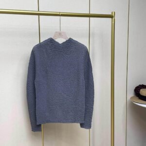 Jia Ning's new temperament round neck long sleeved base shirt with pleated sequin top, Japanese and Korean casual style, fashionable and versatile, loose fit：圖片 6