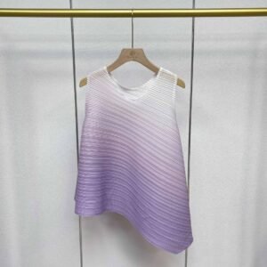 Jia Ning's new versatile and fashionable round neck summer irregular gradient color vest top：圖片 9