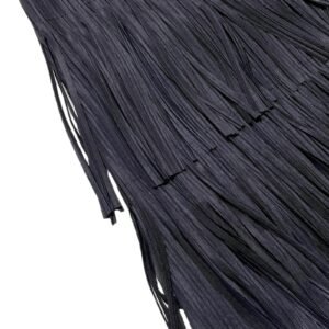 Jia Ning San Zhai slim fit leisure plus size new style temperament versatile V-neck gradient tassel two-piece set：圖片 5