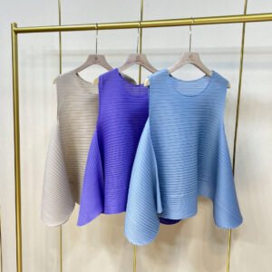 K200611 Summer Women's Uniform, Versatile, Loose Round Neck, Simple Horizontal Fold Tank Top