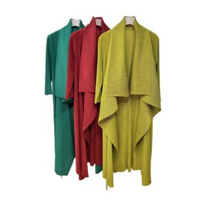 K221181 Jia Ning new loose and versatile long windbreaker jacket striped cardigan windbreaker artistic retro style：圖片 6