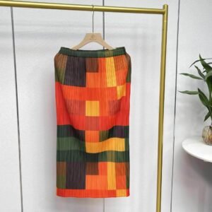 Jia Ning's new versatile temperament with elastic band, mid to long half skirt, split square half skirt