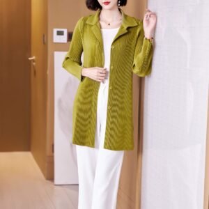K221140 Jia Ning large toothpick medium long jacket：圖片 8