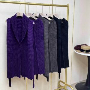 Jia Ning's new versatile, fashionable, and simple lapel set with a split and one button pineapple grid：圖片 2