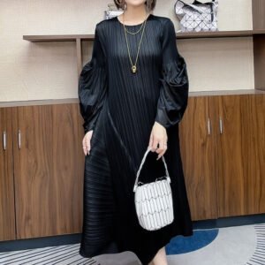 Temperament dress plus plus size for pregnant women, loose new autumn dress, long skirt for pregnant women, long sleeves for slimming, noble and fashionable temperament