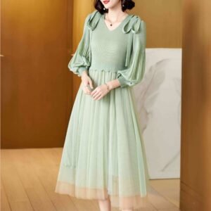 L229102 new loose and versatile artistic sweet shoulder strap mesh dress：圖片 9