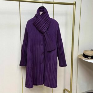 New cotton coat, winter scarf, medium to long length cotton coat, loose plus size, fashionable solid color, pleated jacket, stylish and thickened：圖片 5