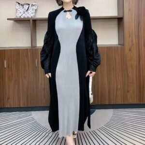 Large size retro autumn new style Chinese style dress Qipao women's clothing slightly overweight mm slimming waist improvement noble