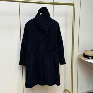 New cotton coat, winter scarf, medium to long length cotton coat, loose plus size, fashionable solid color, pleated jacket, stylish and thickened：圖片 7