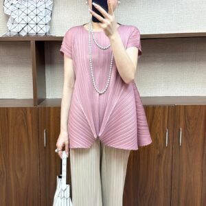 Summer irregular sleeveless pleated top design, thin, high-end, casual, versatile, small, fresh, solid color, loose fit：圖片 8