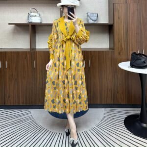 Skinny summer floral print dress, loose waist, fashionable new style, 2024 dress, long skirt, floral dress
