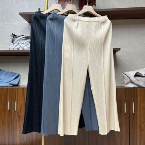 2024 new long and wide leg pants for women, loose and casual pants with a hanging feel, high waisted and versatile, slimming and covering the belly：圖片 2