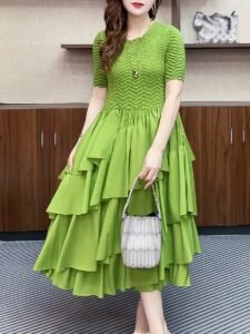 Women's dresses are 100% polyester high-grade elegance, dopamine colors are versatile, and summer is fresh：圖片 3