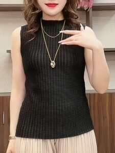 Middle East Ramadan round neck vest suspender women's summer and Korean version of the versatile sleeveless t-shirt with a base layer shirt and a top for women：圖片 2