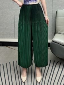Middle Eastern Ramadan pleated wide-leg pants women's summer new casual and versatile fashion mid-rise large size draped pleated pants：圖片 5