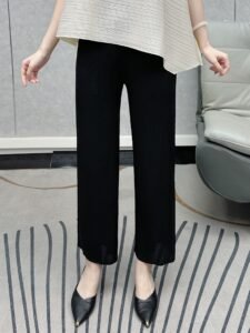 Middle East, Ramadan, autumn, spring and summer, high-end pleats, light luxury, fashionable, casual and versatile, temperament, commuter trousers：圖片 3