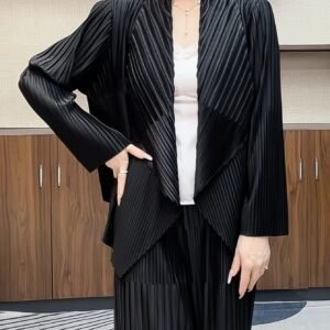 Middle Eastern Ramadan Versatile Age-Reducing Long-sleeved Loose Cardigan 2025 Spring and Autumn New Light Luxury, Simple and Thin, Covering Flesh