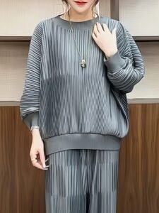 Middle East Ramadan 2025 Spring Autumn New Crew Neck Sweatshirt Women's Foreign Loose Pullover Top Casual：圖片 2