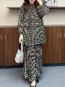Middle East Ramadan 2025 Spring and Autumn New High-end Temperament Design Set Loose and Thin：圖片 2