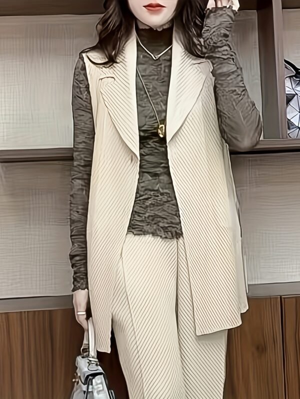 Middle East Ramadan vest vest autumn new slimming spring and autumn suit versatile temperament sleeveless fashion cardigan pleated jacket